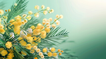 boquet of yellow flowers on wooden table