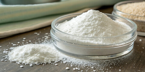 Salt Powder in Cup Dropped on Floor