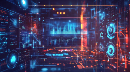 An AI powered system improving financial risk assessment by analyzing market data, AI-assisted predictive modeling, and real-time risk monitoring for more informed investment decisions