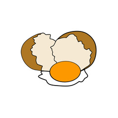 Cracked Egg Illustration  