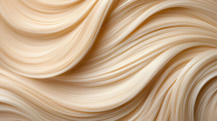 Obraz premium Close Up of Swirling Golden Blonde Hair Texture