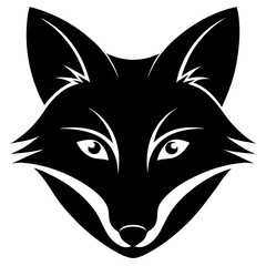 Fox Head Vector Silhouette, Fox Logo Icon, Wild Animal Illustration, Symbolizing Cunning, Freedom, Nature, Strength, Adventure, Wildlife Conservation, Modern, Minimalist, Nature-Inspired Branding.