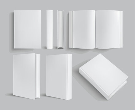 blank book mockup with blank pages mockup templates , Open Book Pages Mockup and floating book cover vector design