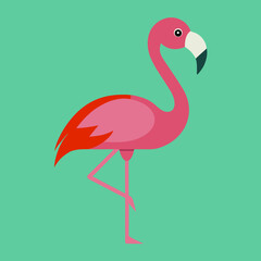 Download a Stunning Flamingo Bird Silhouette Vector Icon for Your Next Project