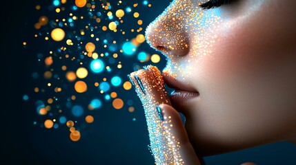 Serene and powerful spiritual art that communicates shadow healing and conscious awakening energy.