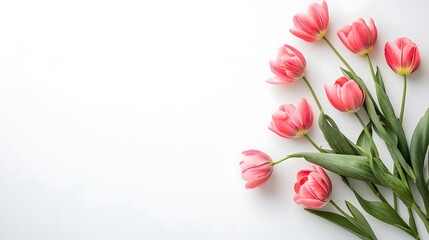 romantic seasonal bouquet arrangement with botanical accents and white eco wallpaper