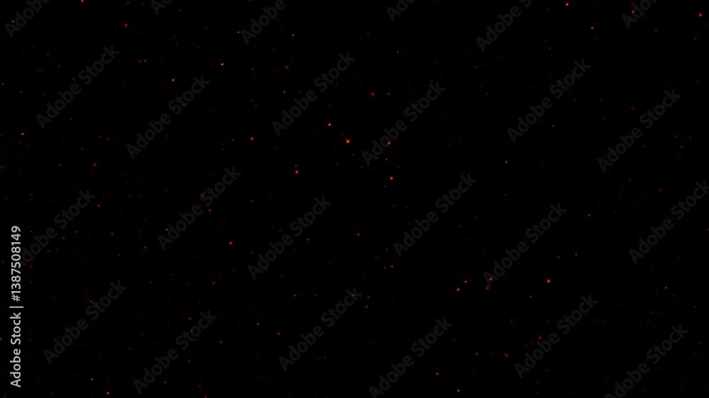 Canvas Prints loop gold dust stars particles animation motion flying on black abstract background. gold stars part