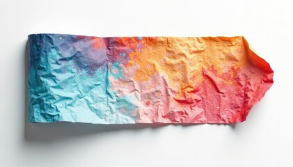 Fototapeta premium Close-up of a textured flap, stark white backdrop , image, texture, high resolution