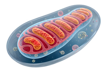 A virtual image from a science journal humans mitochondria isolated on transparent background.png