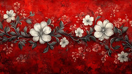 Bengali traditional flower design alpona high resolution image