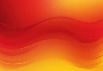 Vibrant abstract art with red and yellow wavy patterns