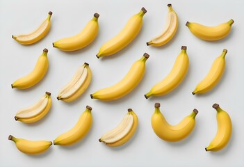 banana fruit isolated on white background