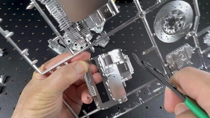 オートバイの大型プラモデル