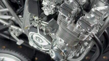 オートバイの大型プラモデル