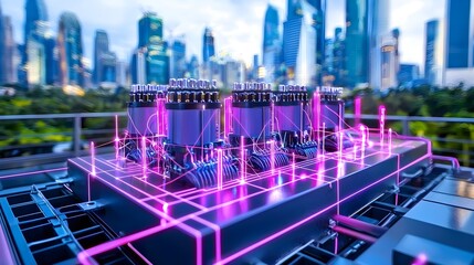 Quantum Computing AI, Futuristic - technology innovation