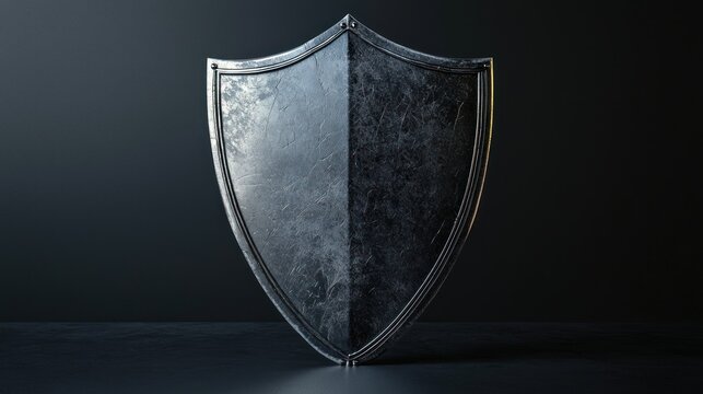 Ancient Metallic Shield: A Symbol of Protection and Defense