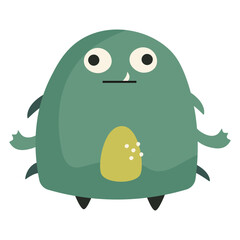 funny green monster