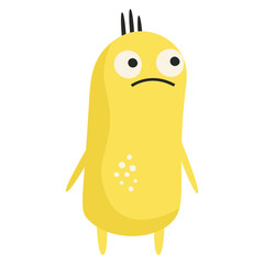 Obraz premium yellow cute monster