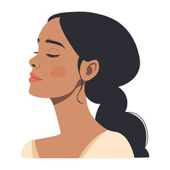 vector illustration of a woman
