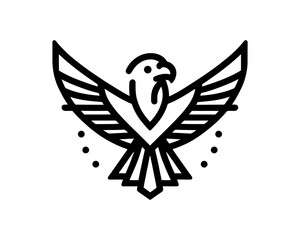 Fototapeta premium Eagle logo design vector icon symbol illustration