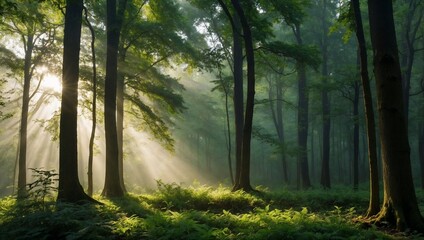 Fototapeta premium Smiling woman surrounded by vibrant orange flowers in garden 