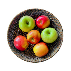 Sweet apples in the basket