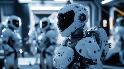 An accomplished robot director oversees a diverse crew as they shoot a thrilling sci-fi film, utilizing cutting-edge virtual production