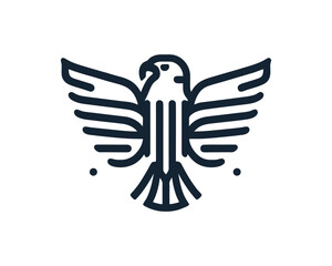 Eagle logo design vector icon symbol illustration