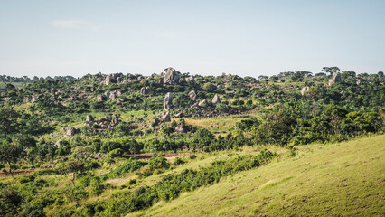 The landscape of Ukerewe Island in Tanzania