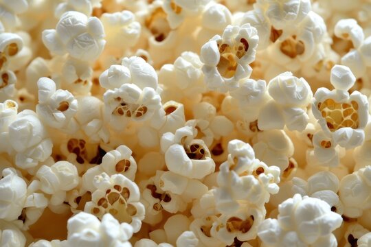 Close up popcorn kernels
