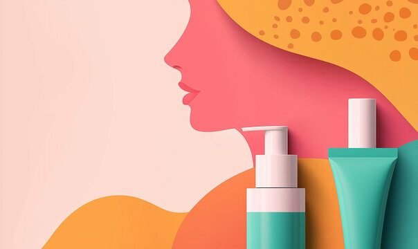 Innovative skincare routine for glowing skin a creative approach to beauty studio setting modern aesthetic vibrant colors artistic viewpoint