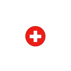 Obraz premium A red circle with black cross in center stands out against transparency background, symbolizing medical aid or emergency services. bold design conveys urgency and care