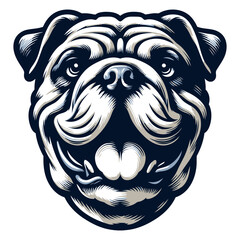 Bulldog vector and illustration.