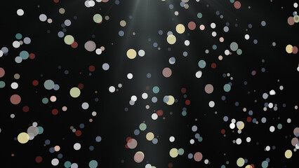 Multicolor Shining Particles. Glitter Effect with Vibrant and Glowing Sparkles