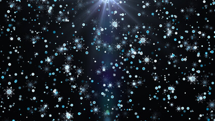 Multicolor Shining Particles. Glitter Effect with Vibrant and Glowing Sparkles