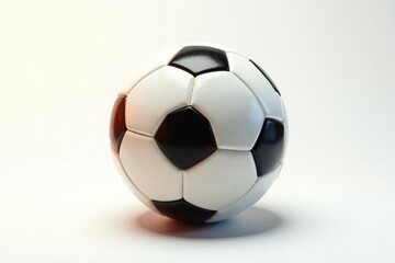 Isolated football with shadow on white background , game ball, sport