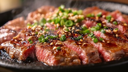 A sizzling teppanyaki grill with street-style okonomiyaki cooking.