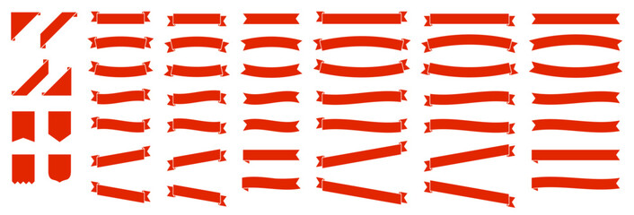 リボン　フレーム　セット　赤