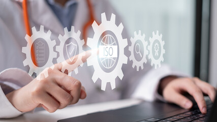 ISO standard guarantee assurance quality certification technology business concept