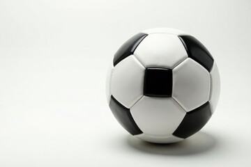 Obraz premium Brand new football on pristine white backdrop , white, practice, isolated background