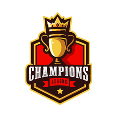 Champions league trophy logo