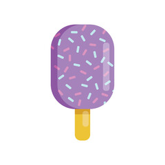 Flat icons set. Colorful icon. Summer sweet cold fruit food lolly dessert. 