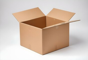 cardboard box isolated on a white background