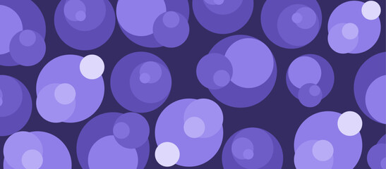 Abstract Purple Background with Circles