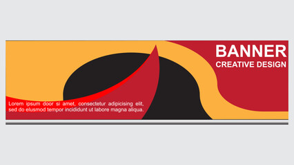 Fototapeta premium Banner design for business and template design vector.
