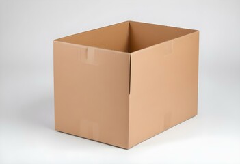 cardboard box isolated on a white background