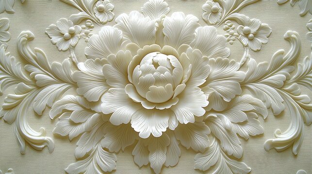 A classic, vintage wallpaper pattern featuring intricate floral details in soft, muted tones, perfect for adding a touch of timeless elegance to any project. 