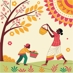 pahela boishakh with beautiful background