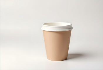 paper cup isolated on white background