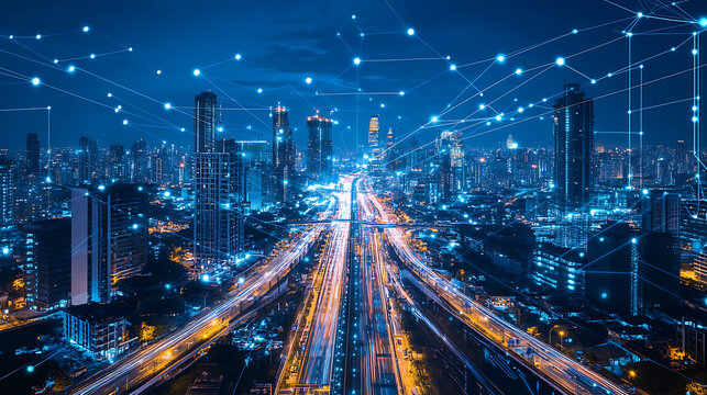 An AI powered system optimizing smart city management by analyzing traffic data, AI-assisted urban planning, and real-time city infrastructure monitoring for more efficient city operations